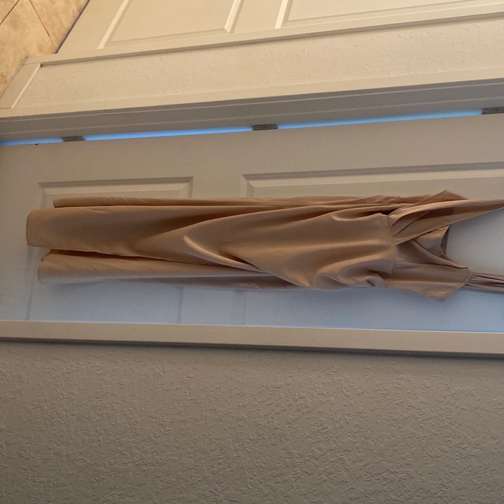 Long tan dress